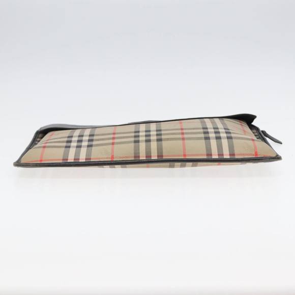 BURBERRY Nova Check Document Case Canvas Beige Auth HK1549 - Picture 6 of 16